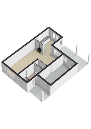 Plattegrond - Taan-Del 27, 6287 BL Eys - Taan-Del 27 Eys - Begane grond 3D.jpg